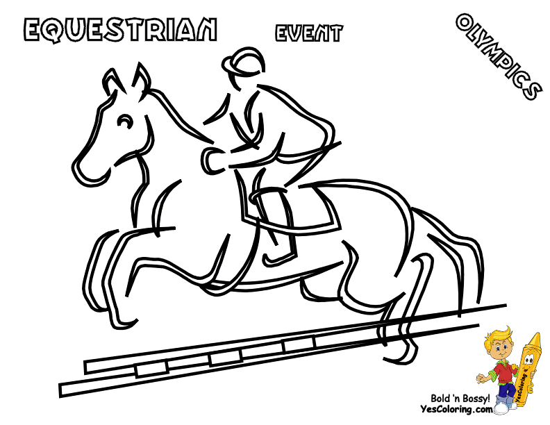 Equestrian Olympics Coloring Pages