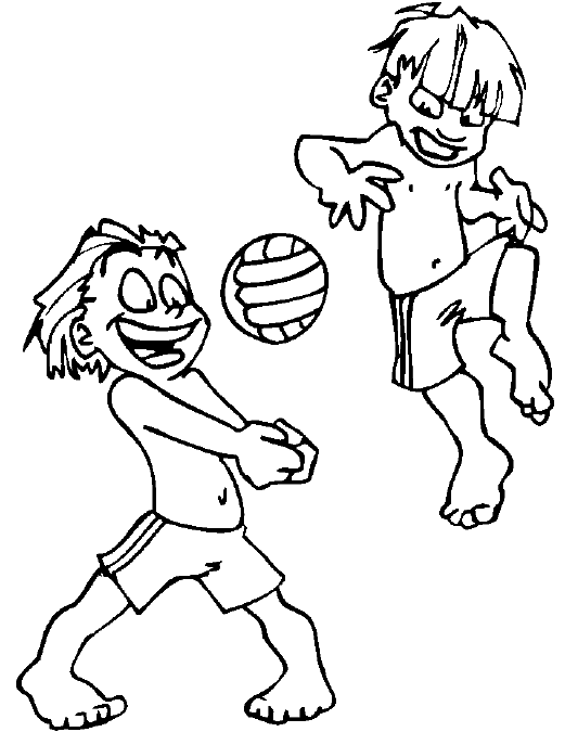 Summer Sports Coloring Pages