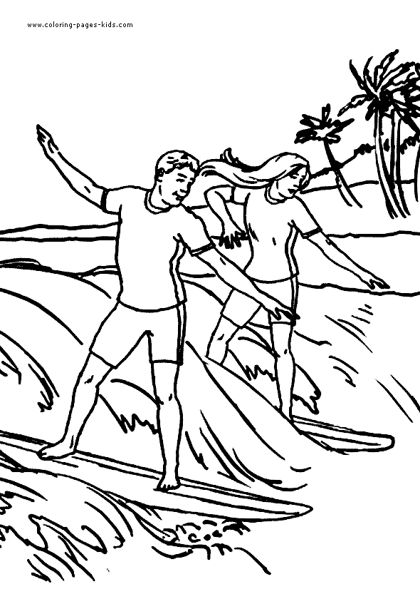 Summer Sports Coloring Pages