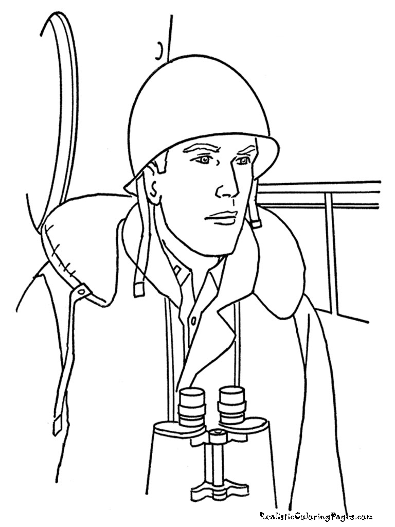 Memorial Day Coloring Pages Soldier