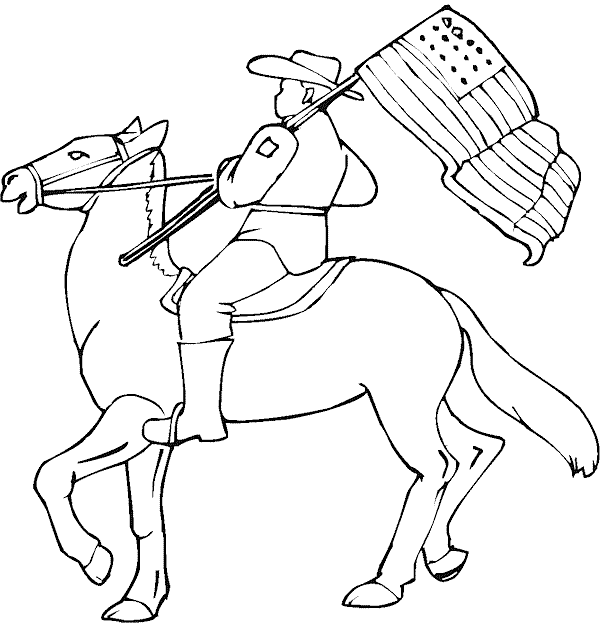 Free Printable Cowboy Coloring Pages