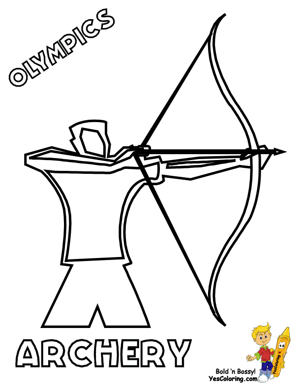 Printable Olympic Coloring Pages