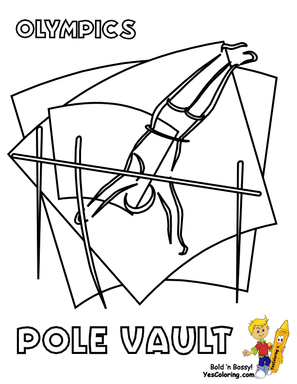 Printable Olympic Coloring Pages Kids
