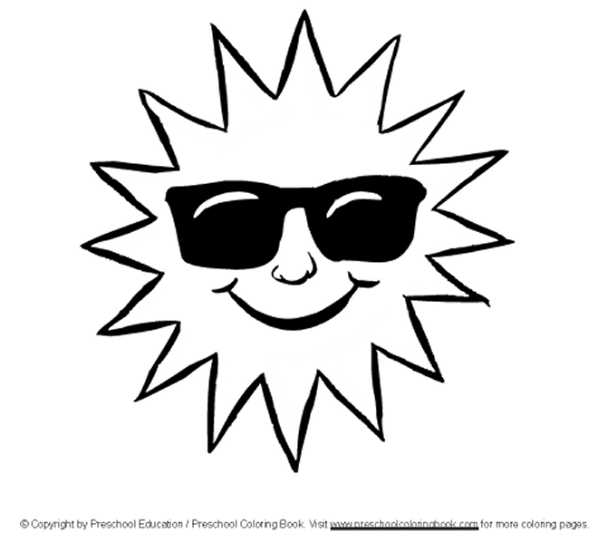 Preschool Summer Coloring Pages
