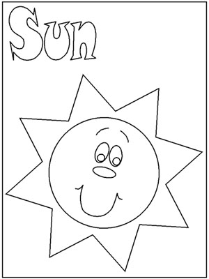 Coloring Sun Pages Free