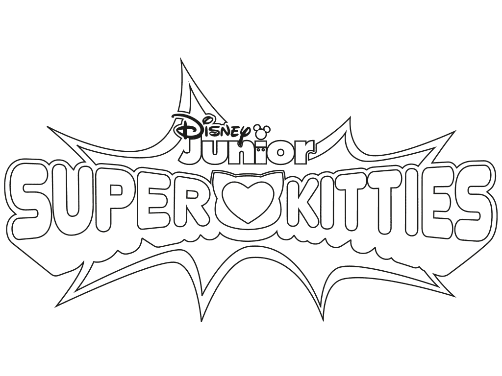 SuperKitties Logo Coloring Pages