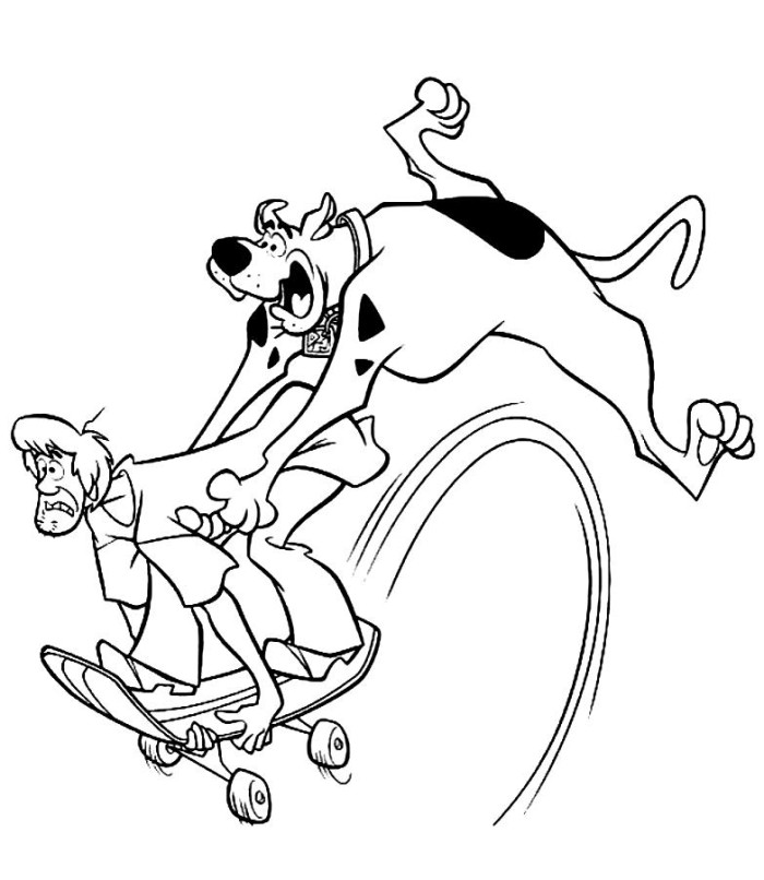 Printable Skateboard Coloring Pages