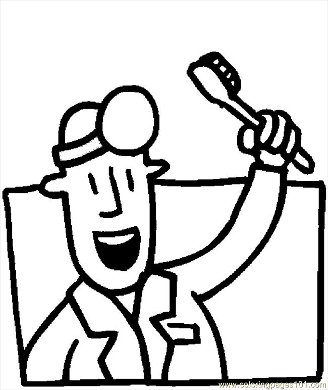 Dentist Coloring Pages Printable