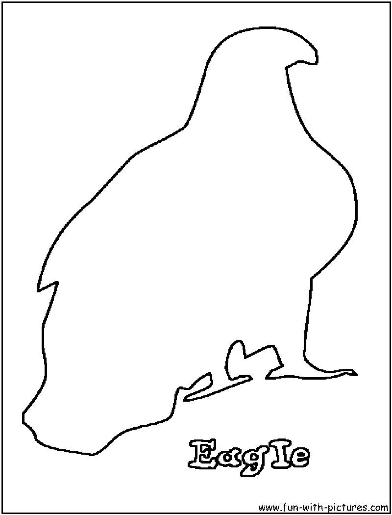 Eagle Outline Coloring Page