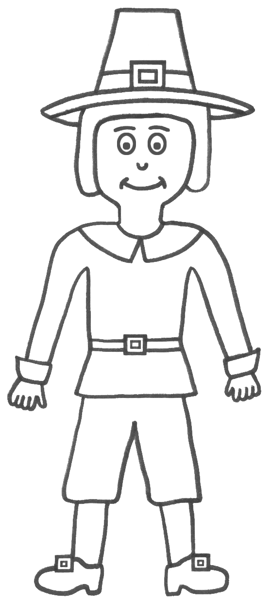 Pilgrim Coloring Pages