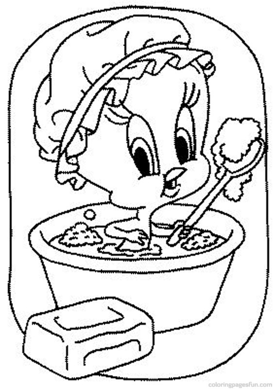 Bath Coloring Pages