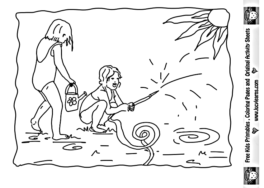 Free Summer Coloring Pages