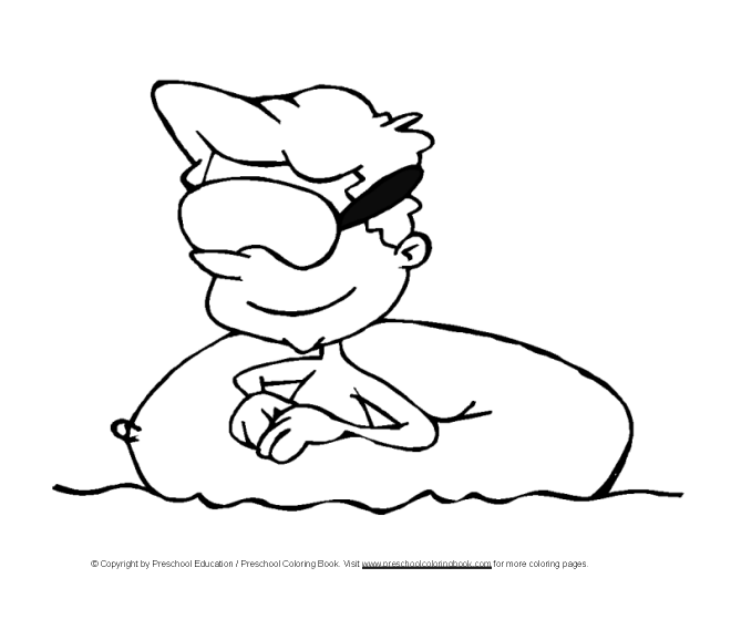 Preschool Summer Coloring Pages