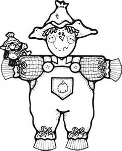Halloween Scarecrow Coloring Pages Printables