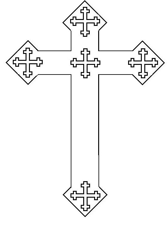 Christian Cross Coloring Pages