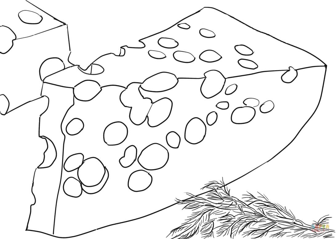 Swiss-cheese Coloring Page