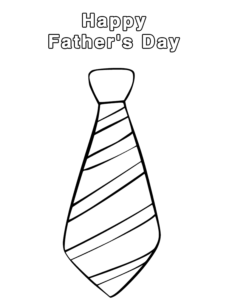 Father's Day Gifts Coloring Page