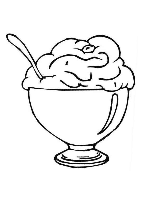 Ice Cream Coloring Pages
