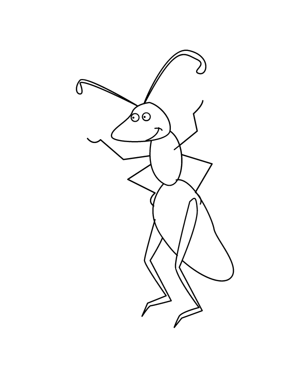 Free Printable Ant Coloring Page