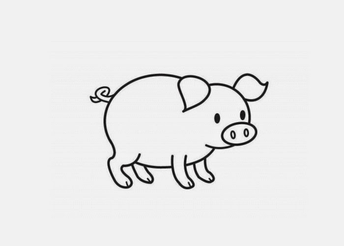 Cartoon Pig Coloring Pages