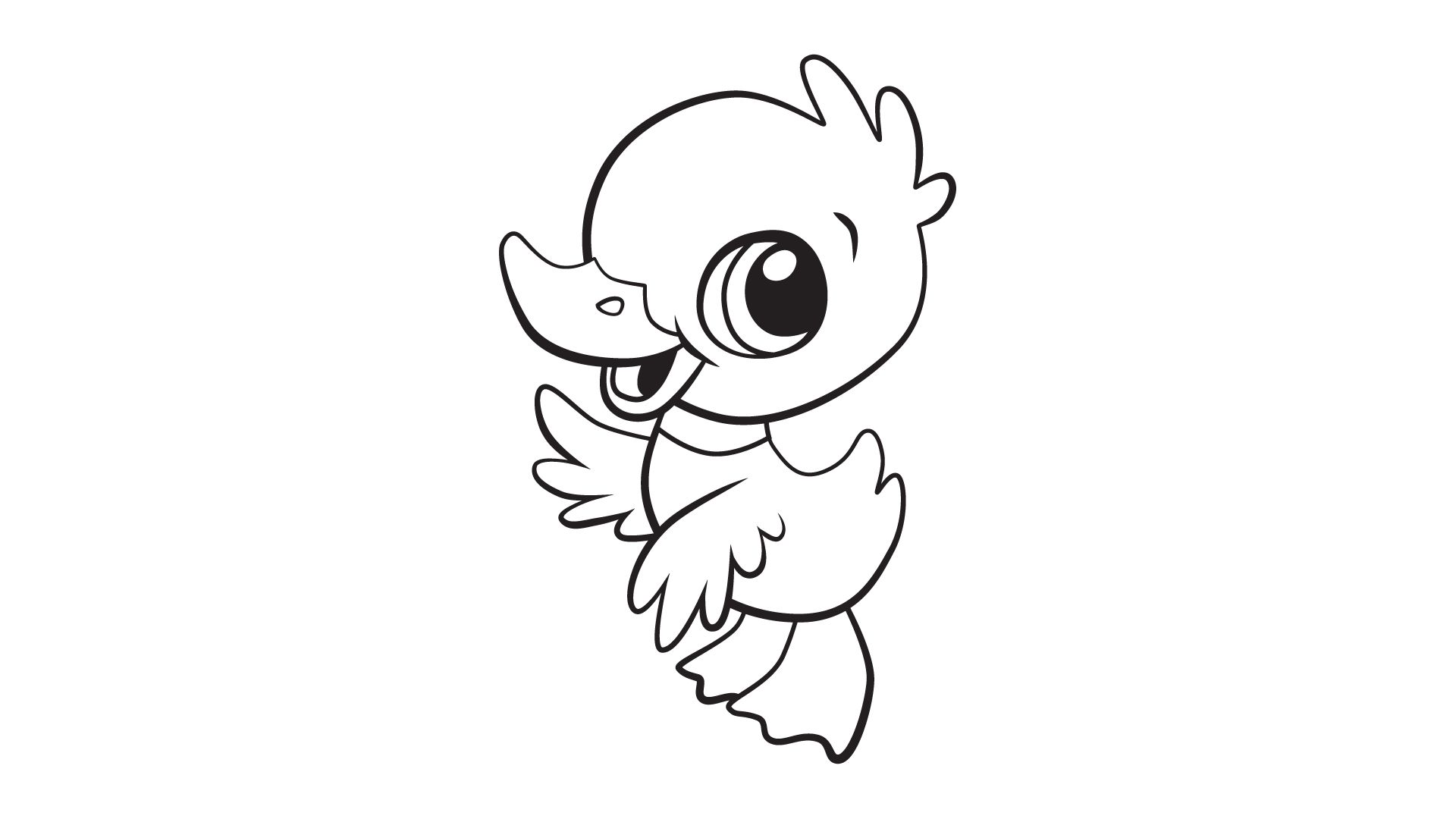 Baby Duck Coloring Pages to Print