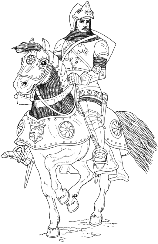 Knight Coloring Pages
