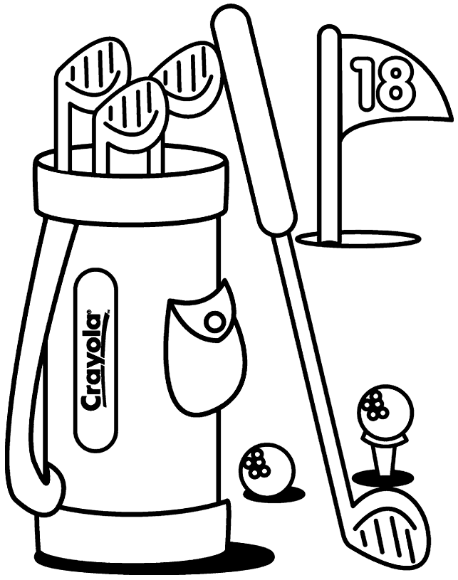 Free Printable Golf Coloring Pages