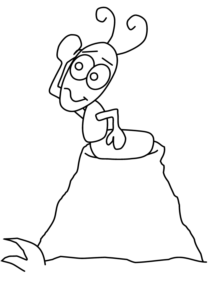 Ant Coloring Page