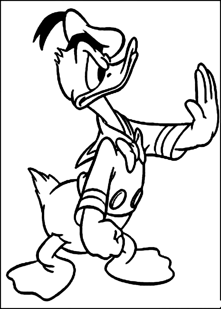 Donald Duck Coloring Pages Printable