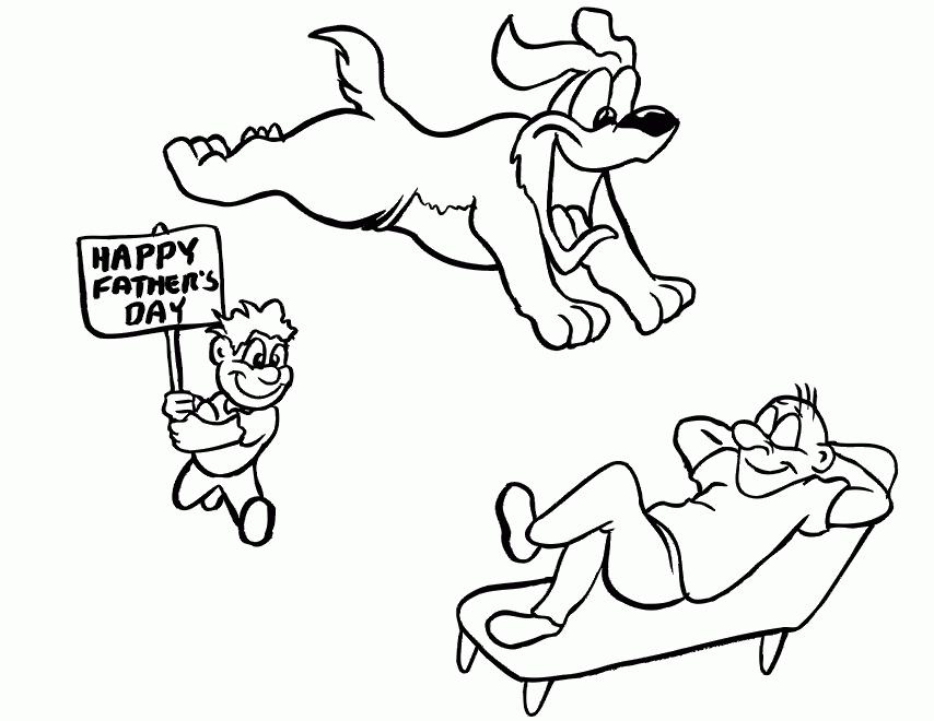 Happy Father's Day Coloring Pages