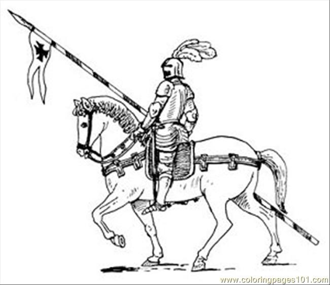 Knight Coloring Sheets Printable