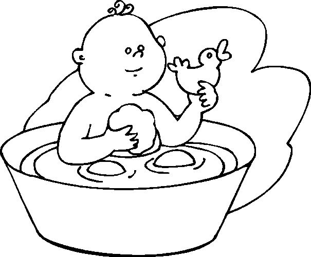 Bath Coloring Pages