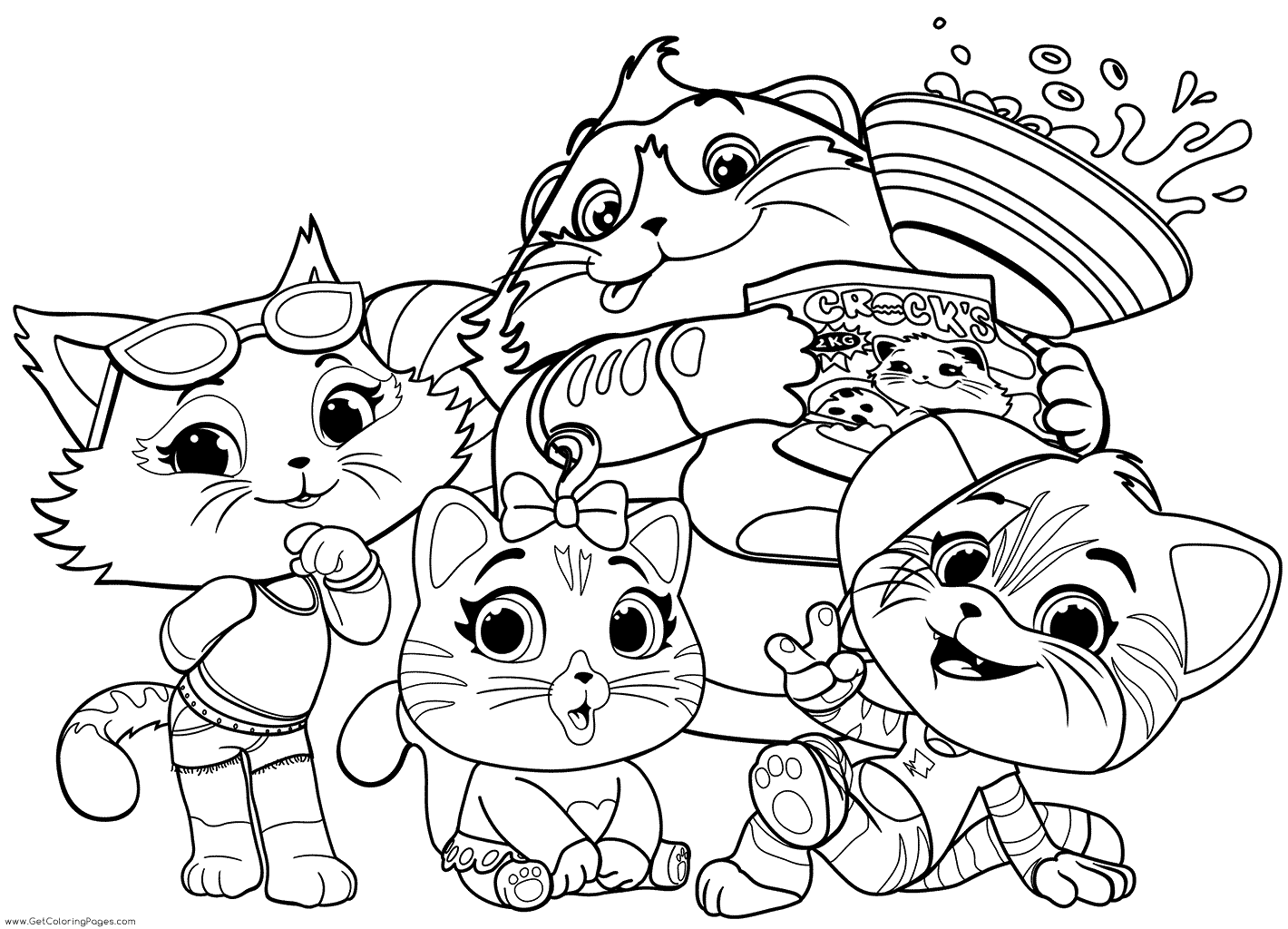 44 Cats Coloring Pages