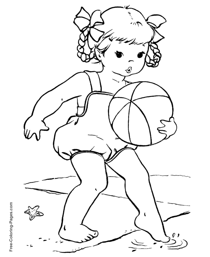 Kids Summer Coloring Pages Printable