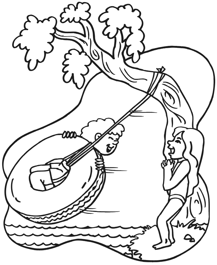 Kids Summer Coloring Pages