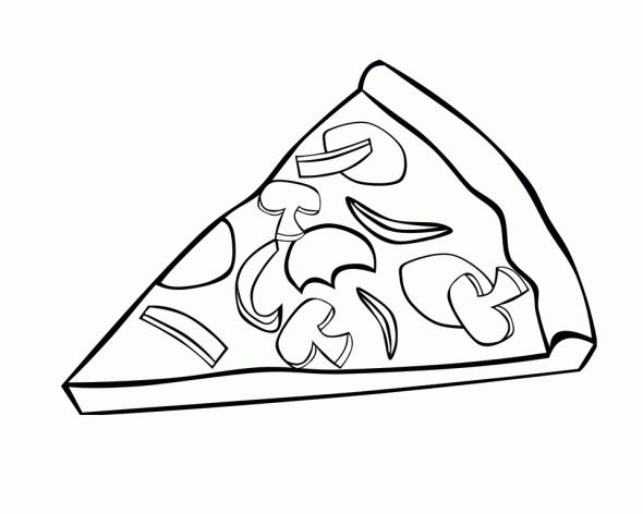 Pizza Coloring Image