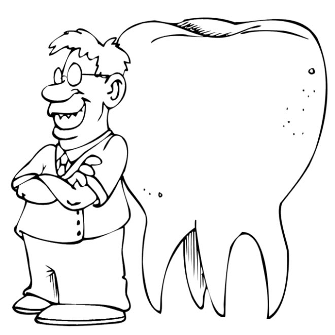 Dentist Coloring Pages Printable