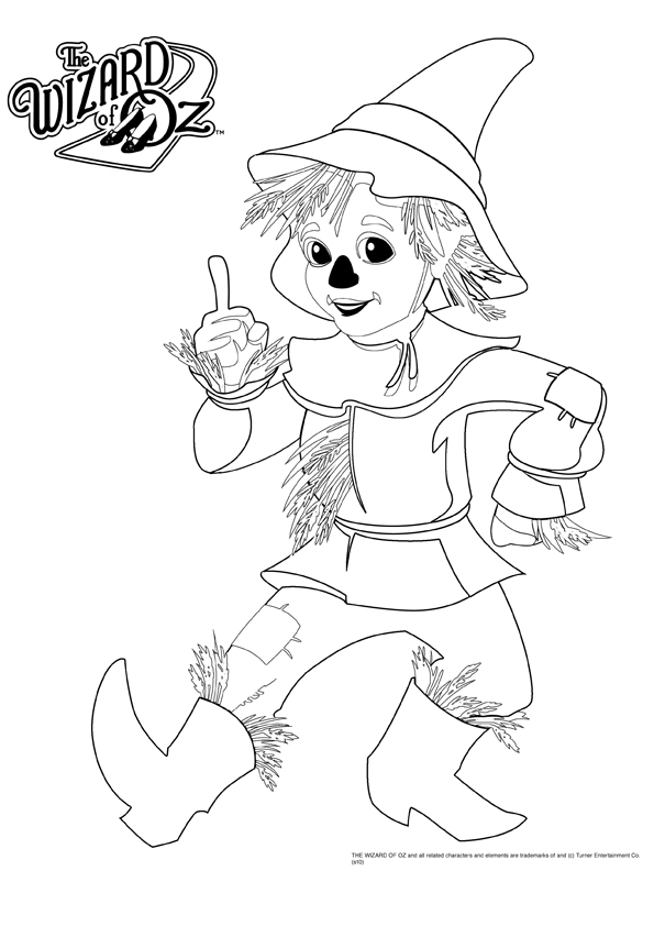 Scarecrow Wizard of Oz Coloring Pages