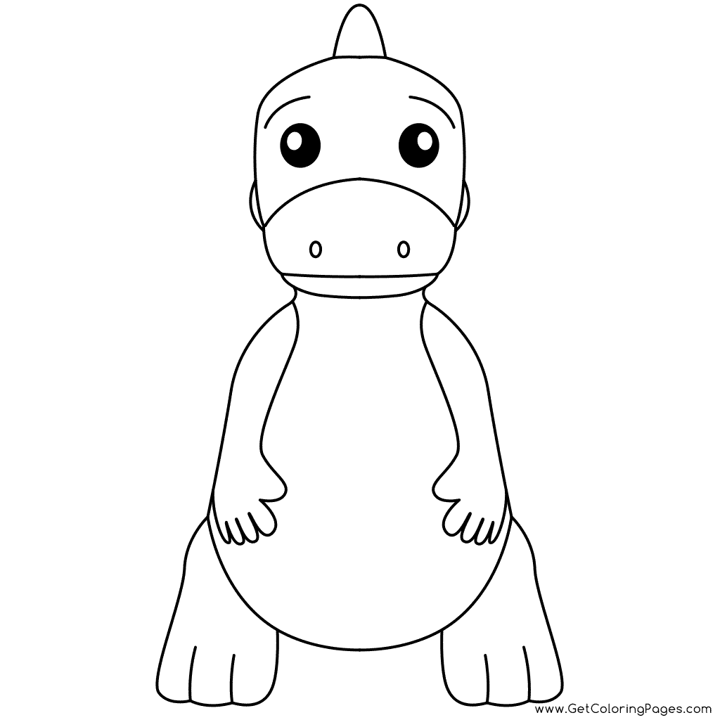 Squishy Little Dino Coloring Pages Cute Dinosaur