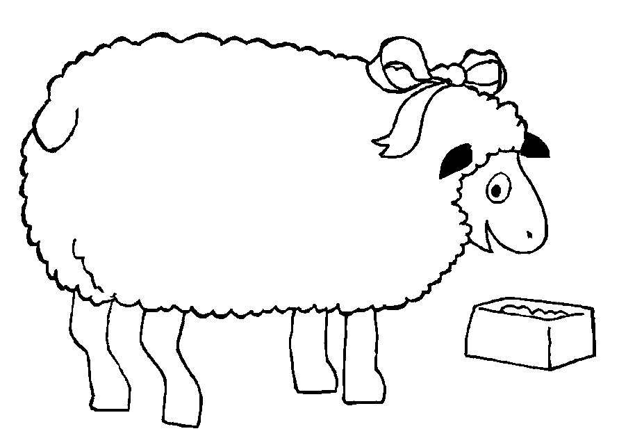 Page Sheep Coloring Sheet