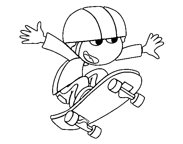 Skateboard Coloring Pages