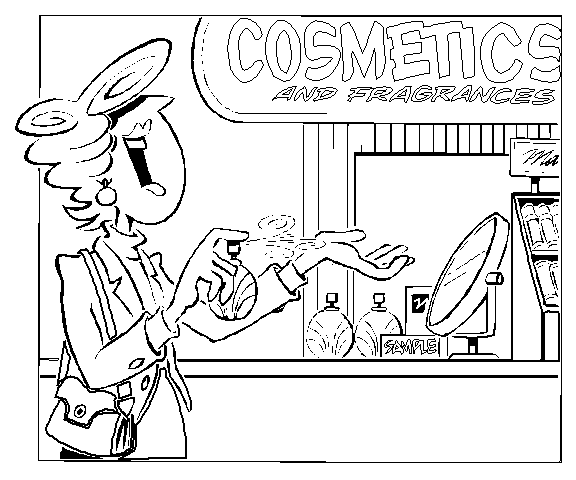 Cosmetics Coloring Pages