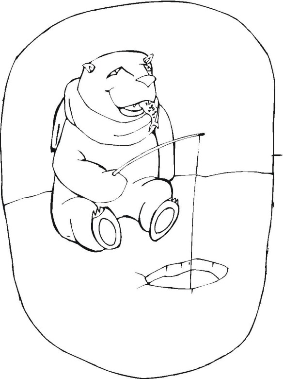 Winter Animals Coloring Pages
