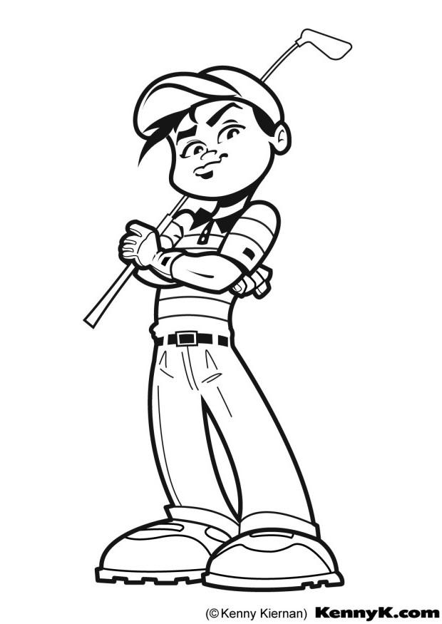 Golf Coloring Pages