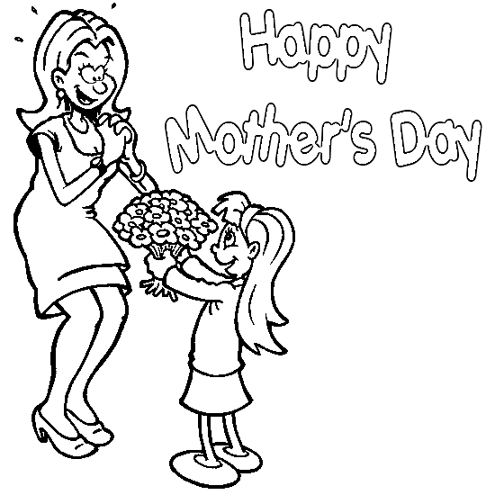 Mother's Day Coloring Pages