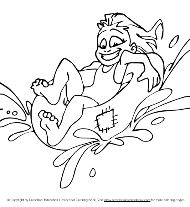 Preschool Summer Coloring Pages