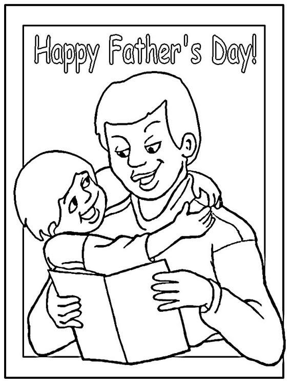 Happy Father's Day Coloring Pages