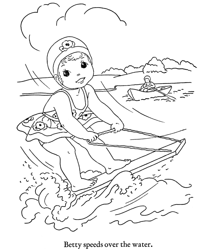 Kids Summer Coloring Pages