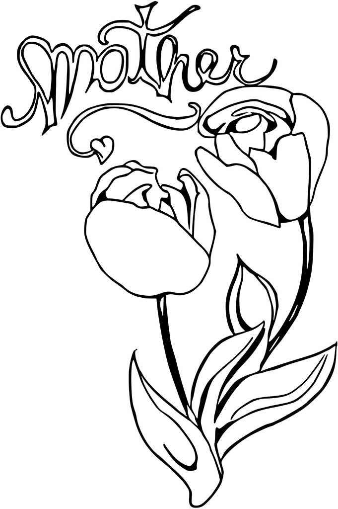 Birthday Mom Coloring Pages