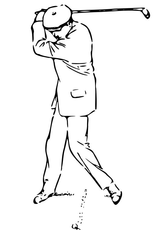 Free Golf Coloring Pages